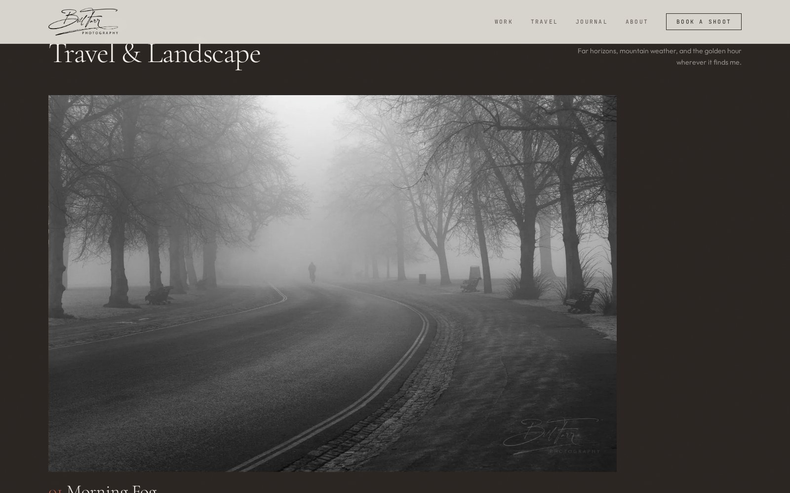 Bill Farr Photography, Travel & Landscape section