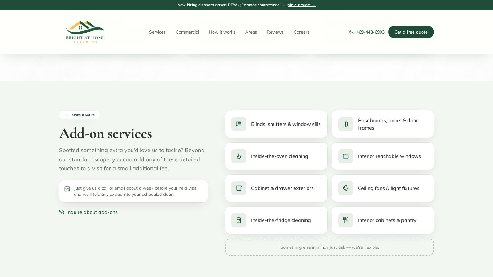 Bright at Home Cleaning — Reviews and trust proof