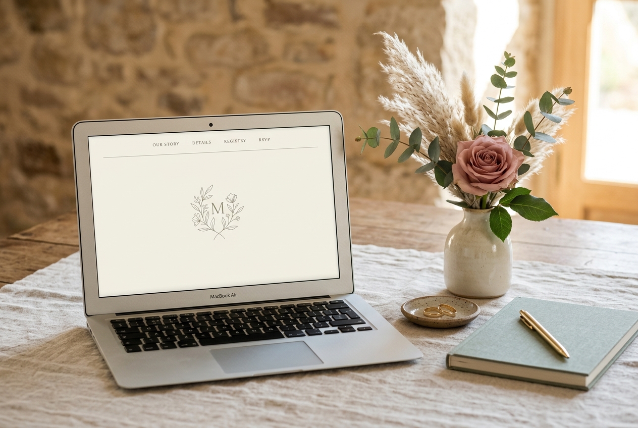 Wedding invitation website design